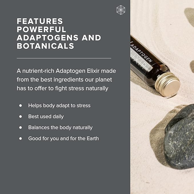 Isagenix Adaptogen Elixir - Liquid Supplement for Health Support - Focus & Sleep Support Supplement - Unique Botanical Blend to Support a Healthy Immune System - 1.59 Oz Bottles (10 Count)
