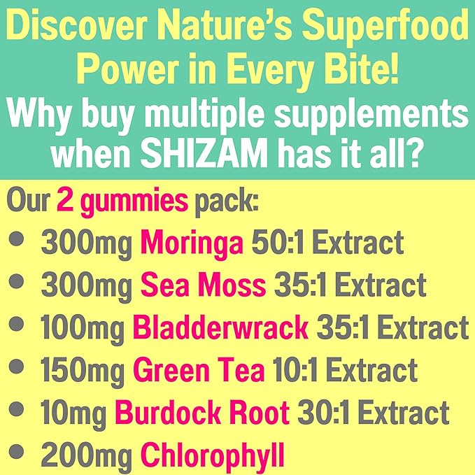 Moringa Irish Sea Moss Chlorophyll EGCg Green Tea Burdock Root Bladderwrack Super Greens Gummies, Powder Capsules Pills Liquid Drops Oil Tincture Supplement Supplements Alt, Organic Green Seamoss