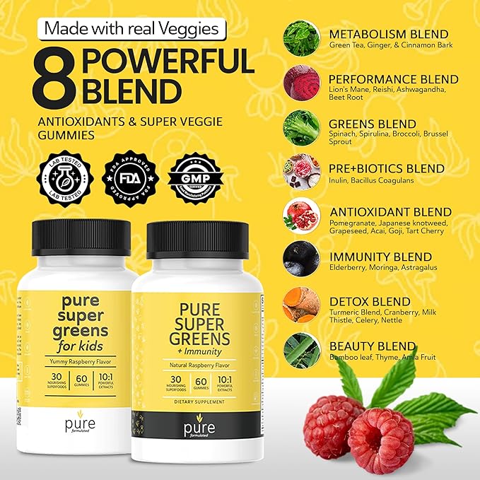 Super Greens Multivitamin Gummies - (Pack of 2)