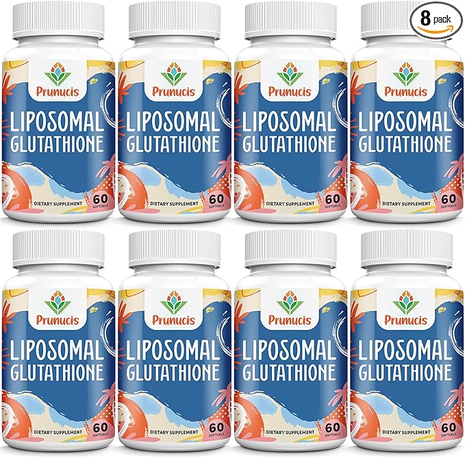 2400MG Liposomal Glutathione, Reduced L-Glutathione, Glutathione Supplement with Vitamin C, Master Antioxidants, Enhanced Absorption, Antioxidant Supplements - Immune System, 480 Softgels