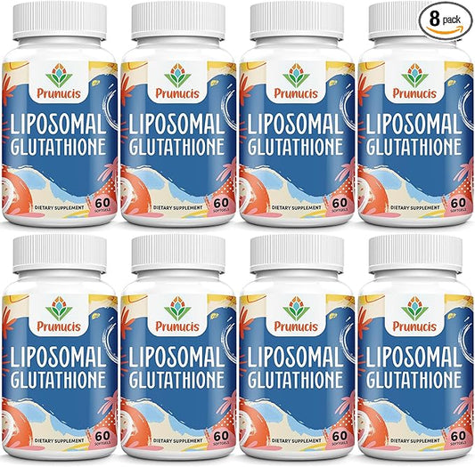 2400MG Liposomal Glutathione, Reduced L-Glutathione, Glutathione Supplement with Vitamin C, Master Antioxidants, Enhanced Absorption, Antioxidant Supplements - Immune System, 480 Softgels