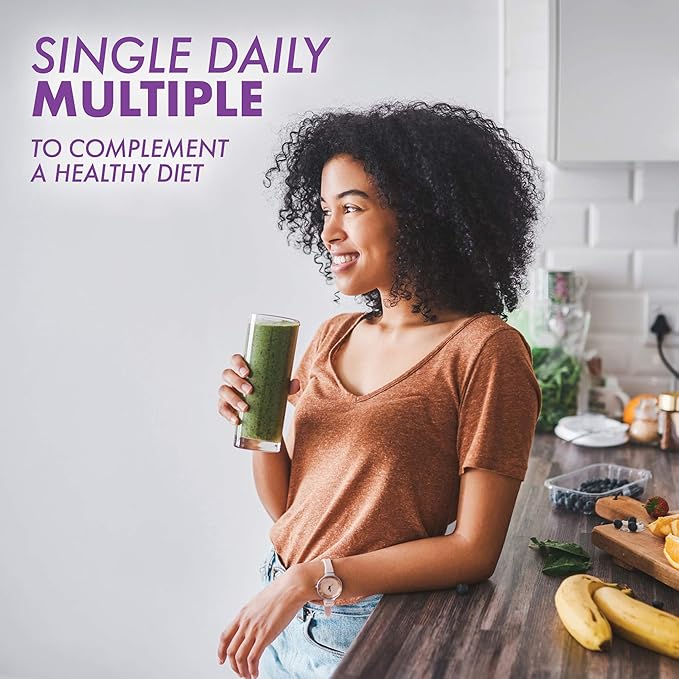 Bluebonnet Nutrition Mult One (with Iron), Daily Nutritional Support*, Vegetarian Friendly, Kosher Certified, Gluten-Free, Dairy-Free, 30 Vegetable Capsules, 30 Servings
