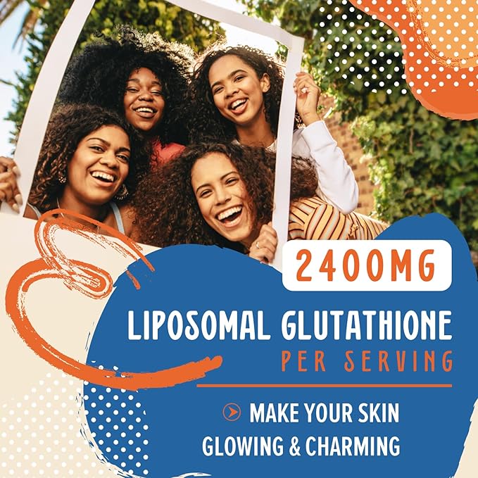 2400MG Liposomal Glutathione, Reduced L-Glutathione, Glutathione Supplement with Vitamin C, Master Antioxidants, Enhanced Absorption, Antioxidant Supplements - Immune System, 480 Softgels