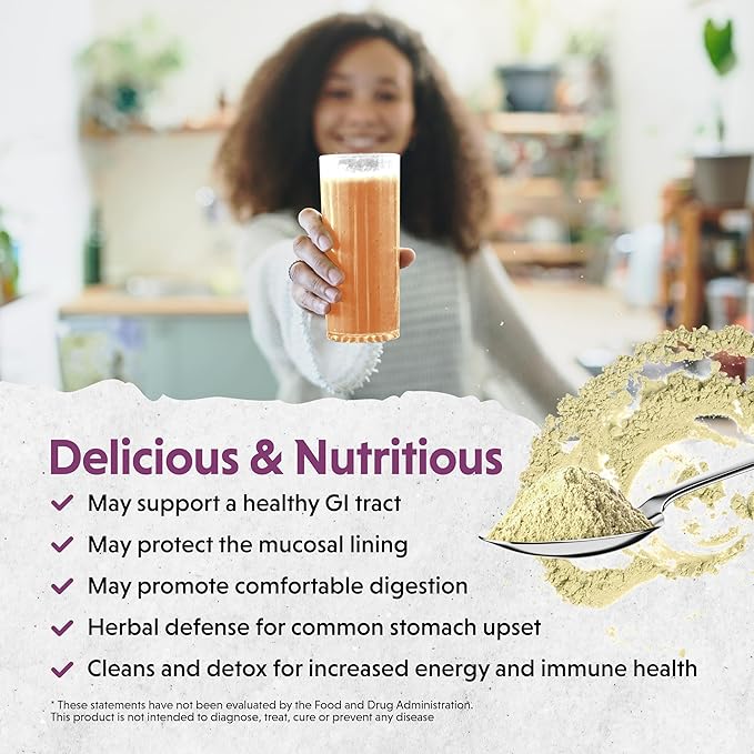 Barlean’s Intestinal Repair Gut Health Powder with 16 Digestive Supplements, L-Glutamine, Marshmallow & Licorice Root, Aloe Vera, and Fiber Mixed Berry Flavor, 6.35 oz