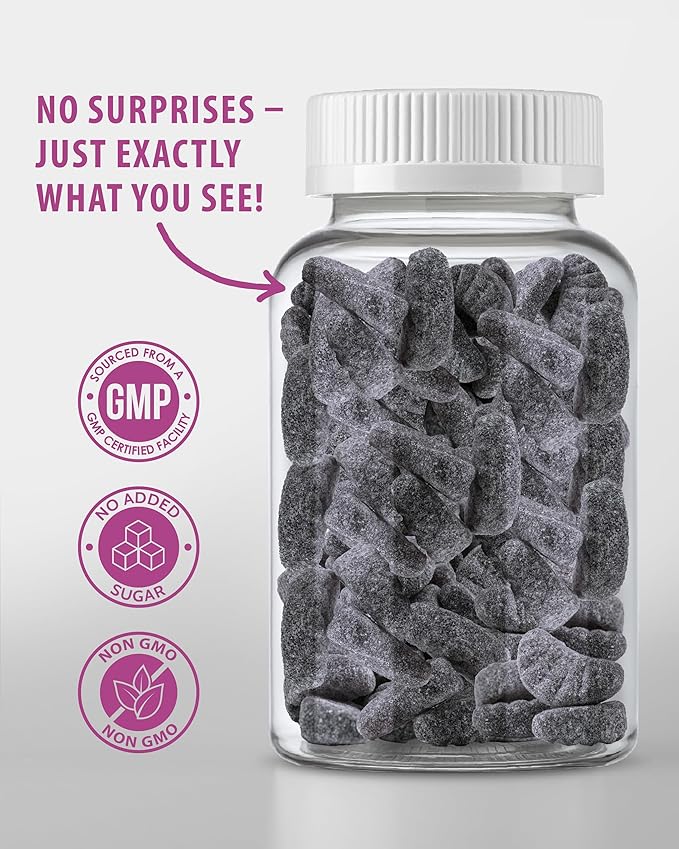 SUNNY SAM Iron Gummies for Kids & Adults - Iron Vitamins with Vitamin C, 10mg per Serving - Chewable Fruit Gummy for Immune Support Red Blood Cell Production