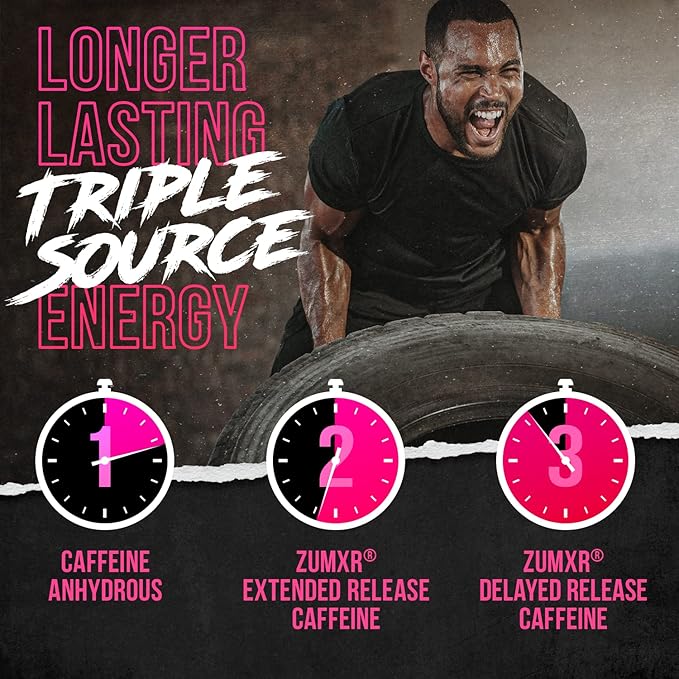 ALPHA LION Superhuman Extreme High Stim Pre Workout Powder, Beta Alanine, L-Taurine & 356mg Tri-Source Caffeine for Sustained Energy, Nitric Oxide & Citrulline for Pump (21 Servings, Slaughtermelon)