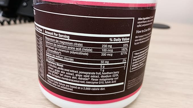 Life's Fortune L Arginine L Citrulline Supplement Powder - High Potency Nitric Oxide Supplement Booster with Natural Cherry Flavor (20 Servings (Pack of 1)