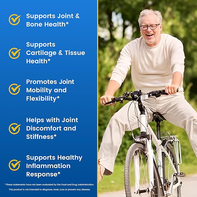 Vitamin World Triple Strength Joint Mover, Glucosamine Chondroitin with MSM Joint Support Supplement, Collagen & Boswellia Serrata Extract, Support Joint Strength, Comfort & Flexibility, 270 Caplets