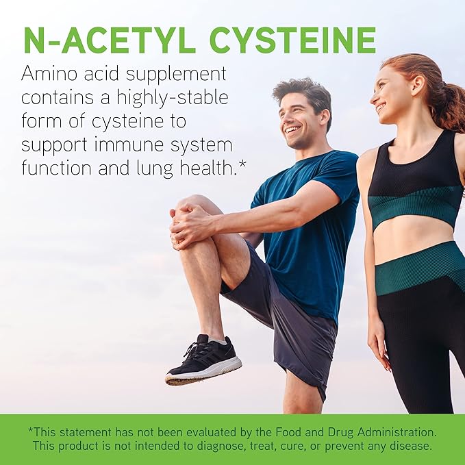 DAVINCI Laboratories - N-Acetyl Cysteine 500 mg - an Amino Acid Supplement to Support Immune System Function and Lung Health - Vegetarian, Gluten-Free - 90 Capsules