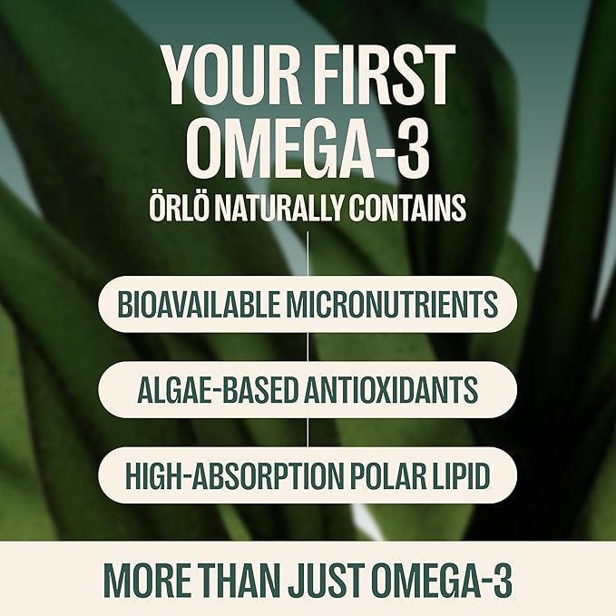 Orlo DHA – Vegan DHA Supplement (EPA & DHA) – Omega 3 Fish Oil & Krill Alternative – Plant-Based Omega-3 Algae Oil – Brain & Heart Support (120 Mini Burpless Softgels KIT)