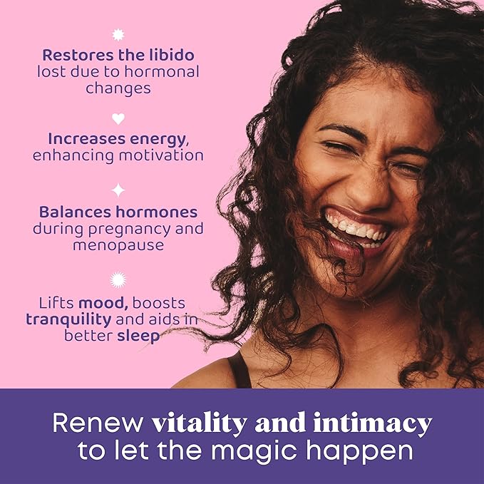 JoySpring Herbal Libido Support for Women – Horny Goat Weed and Ashwagandha Liquid Drops – Maca Root, Fenugreek, and Red Ginseng for Wellness and Vitality