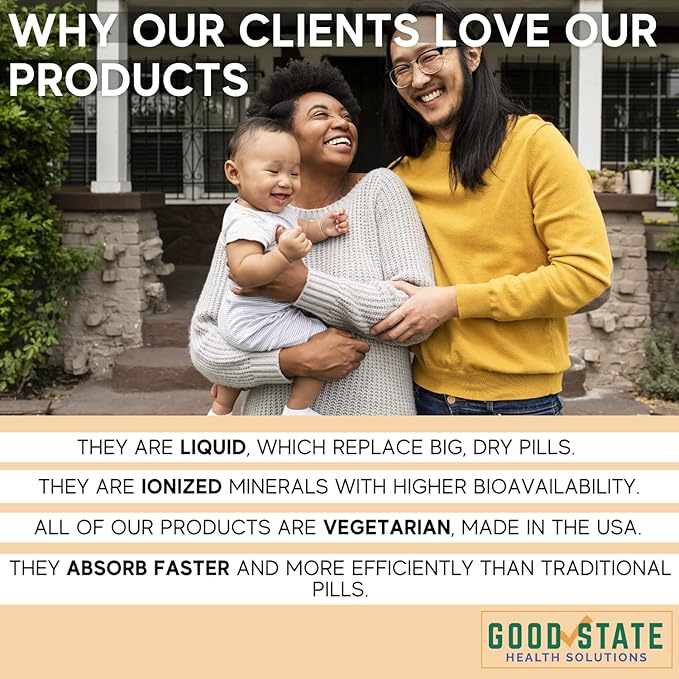 Good State Liquid Ionic Calcium Ultra Concentrate - 10 Drops Equals 50 Mg - 100 Servings Per Bottle 1.6fl. oz