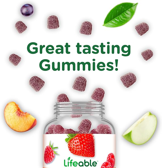 Lifeable Magnesium Gummies for Adults | 900mg Magnesium Citrate Gummies | Vegan Magnesium | for Men and Women | 90 Count