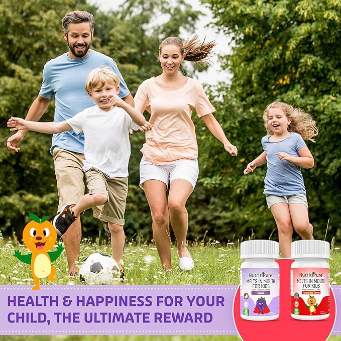 Chewable Iron Supplements for Kids (Ferronyl®/Carbonyl Iron 9 mg with Vitamin C 30 mg) Tablet in Tangerine Tango Orange Flavor Kids Iron Supplement 90 Count (2 Bottles)