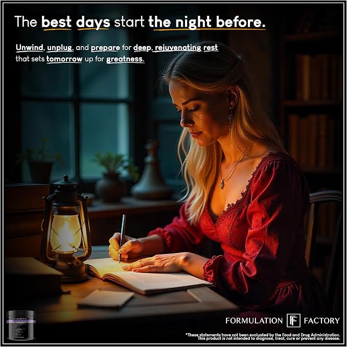 The Night Before: 10-in-1 Midnight Maximizer, Sleep Aid, Stress Relief, Cognition, Relaxation, Recovery, Magnesium Glycinate, L-Theanine, Glycine, Taurine, Lemon Balm, Rhodiola, Lavender (2 Months)