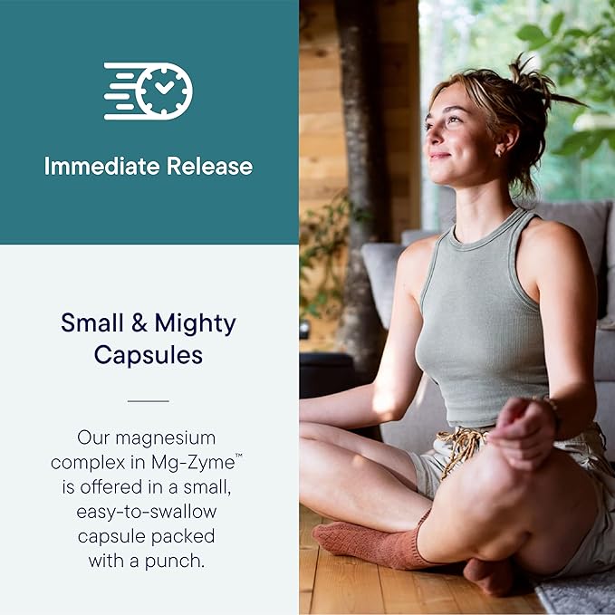 Biotics Research Mg-Zyme™ Triple Magnesium Complex 100 mg- Magnesium Glycinate, Gluconate, Aspartate Chelated Supplement, High Absorption, Support Sleep, Energy, Cardiovascular Health–100 Capsules