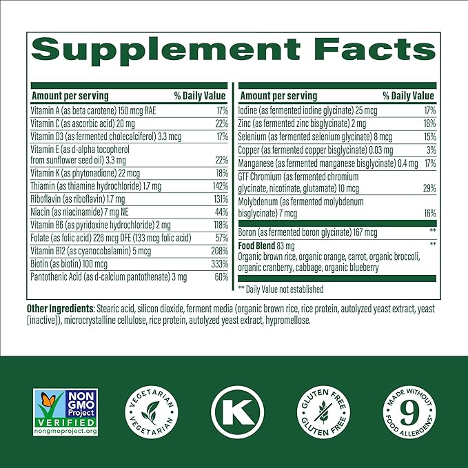 MegaFood Kids One Daily Multivitamin - Convenient Mini Multivitamin For Kids - Kids Vitamins With Zinc, Vitamin C, B Vitamins & Vitamin D - Vegetarian, Gluten Free, Non GMO - 30 Tablets, 30 Servings