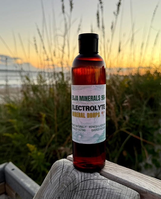 Electrolyte Drops Hydration Drops Liquid Electrolytes Trace Minerals 8 oz Bottle Over 110 Servings Nutrition Fasting Buoy Keto Paleo Celtic Organic Kosher Baja Minerals GLP1 Shilajit Magnesium