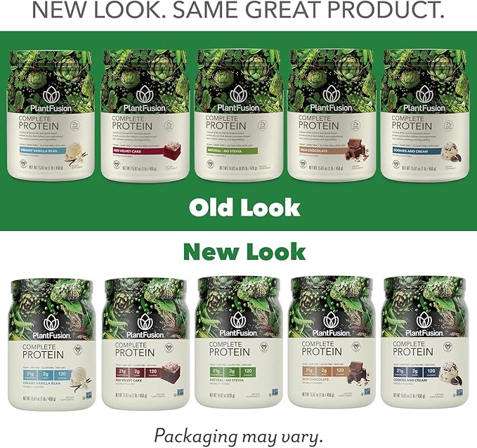 PlantFusion Complete Vegan Protein Powder - Plant Based Protein Powder With BCAAs, Digestive Enzymes and Pea Protein - Keto, Gluten Free, Soy Free, Non-Dairy, No Sugar, Non-GMO - Red Velvet 2 lb