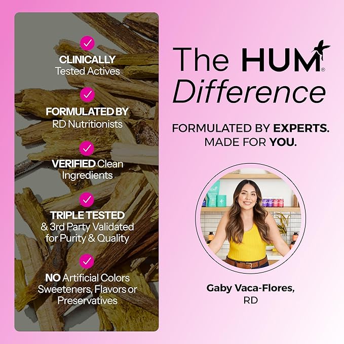 HUM Best of Berberine Supplement 1200mg - Pure Potency for Metabolic Wellness, Enhanced with BioPerine for Maximum Absorption (60 Capsules)