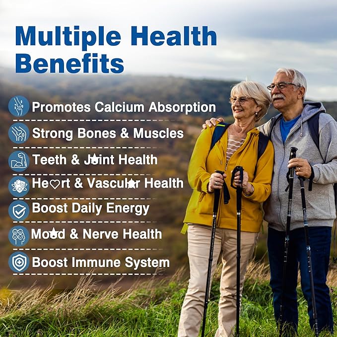 6-in-1 Liposomal Vitamin D3 K2 Calcium Supplement - Plant Based Calcium 600mg with Vegan Vitamin D3 5000 iu + Vitamin K K2 MK7 + B12, Algae Ca-lcium Magnesium Zinc for Bone, Softgels, 2 Pack