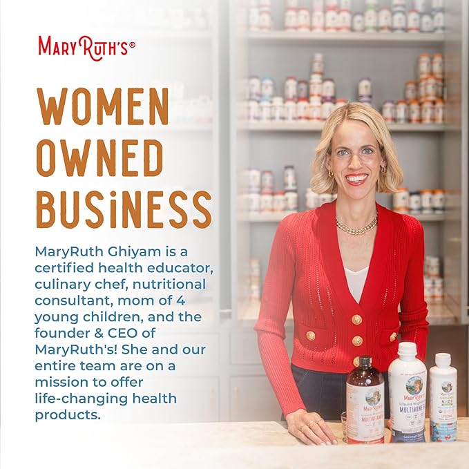 MaryRuth Organics Magnesium Liposomal| Magnesium Supplement | Magnesium Bisglycinate | Muscle & Bone Support | Mood Support Vitamin | Vegan | Non-GMO | Gluten Free | 15.22 Fl Oz | 30 Servings