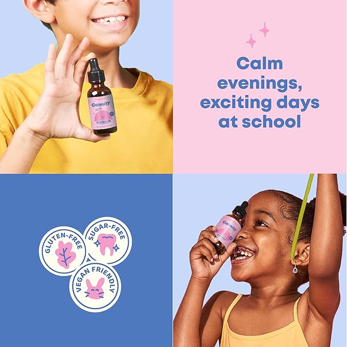 JoySpring Magnesium Citrate Liquid for Kids – Sugar & Gluten-Free Magnesium Supplement with Chamomile & Passion Flower – Calm Support for Kids & Adults – 30 Servings