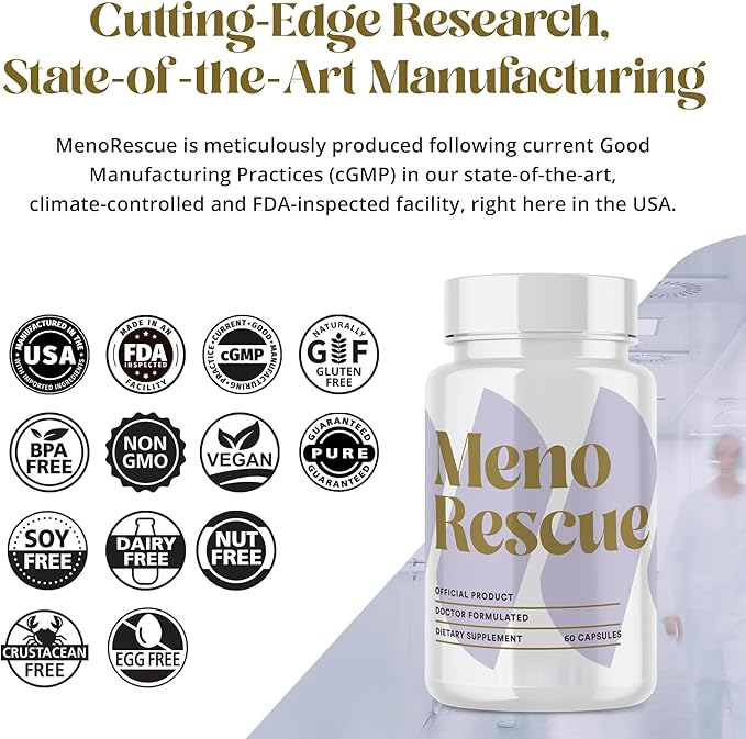 Menopause Supplements for Women - All Stage Meno Relief for Hot Flashes - Women's Hormone Support - Complete Menopause Relief - Menopause Support for Over 50 - Happy Natural Harmony Formula