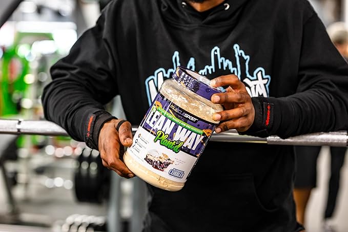 Musclesport Lean Way Plant Protein - Pea Protein and Brown Rice Protein Blend, with Added CLA, MCT and L-Carnitine - 20 Servings (Blueberry Cobbler)