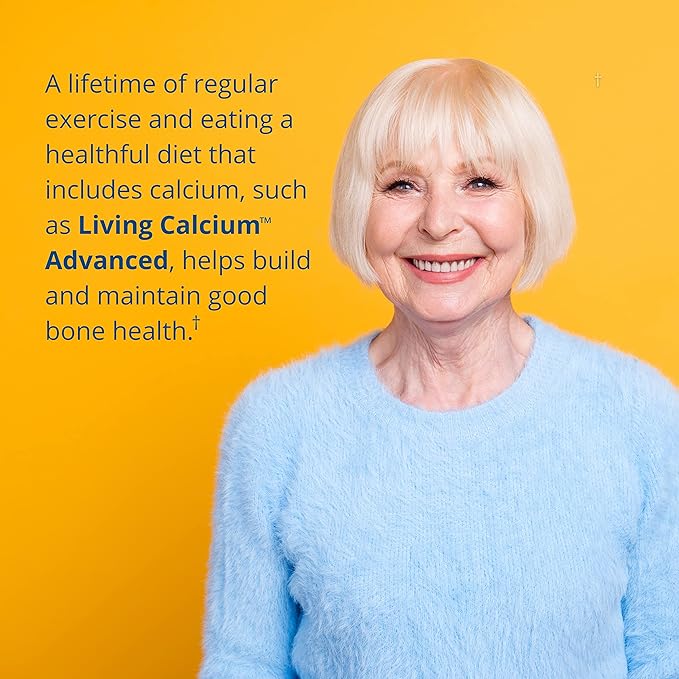 Garden of Life Calcium Supplement - Living Calcium Advanced Formula, D3, K2 and Magnesium for Absorption, 120 Vegetarian Caplets