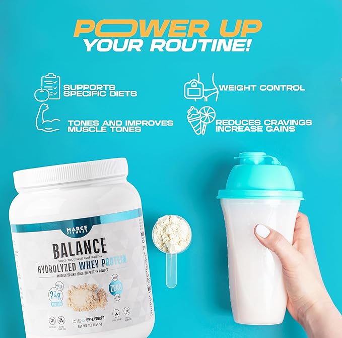 Hydrolyzed Whey Protein byMarceFitness unflavored 1 Pound