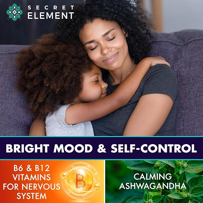 Secret Element Magnesium Glycinate 2150MG Gummies for Women and Men, High Absorption Magnesium Glycinate, Citrate, Malate, Sugar Free, Vegan, 60 Chews, Pack of 2, Orange