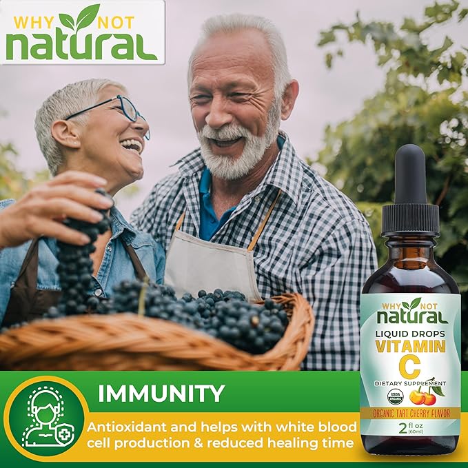 Why Not Natural Organic Liquid Vitamin C Drops Supplement