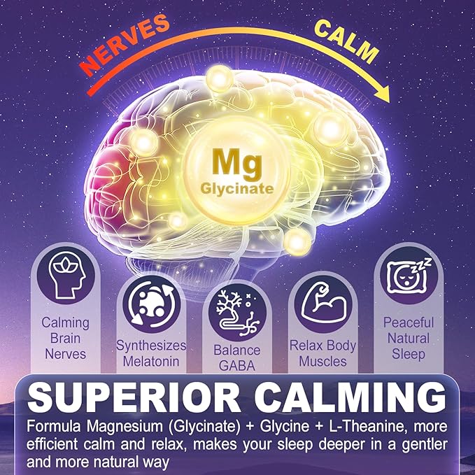Magnesium Glycinate Gummies 500mg for Adults Kids Teens - Sugar Free Magnesium Calm Sleep Aid Gummies with L-Theanine, B6, Zinc, Glycine for Sleep, Calm, Relax Brain & Muscle Support, No Melatonin