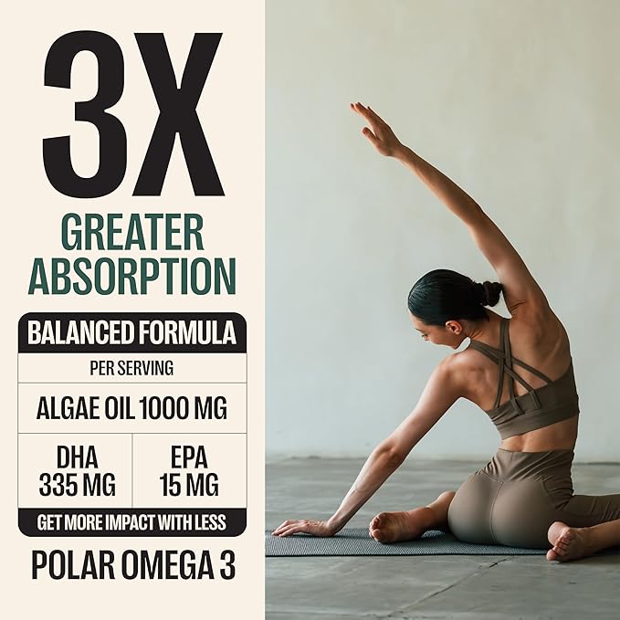 Orlo DHA – Vegan DHA Supplement (EPA & DHA) – Omega 3 Fish Oil & Krill Alternative – Plant-Based Omega-3 Algae Oil – Brain & Heart Support (60 Mini Burpless Softgels)