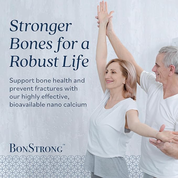 Nano Calcium Supplements for Bone Health 120 Capsules with MSM Made in USA-Calcium Supplements Women, Vitamin D3 with Calcium Supplement for Men, Bone Support, Vitamins for Bones and Joints