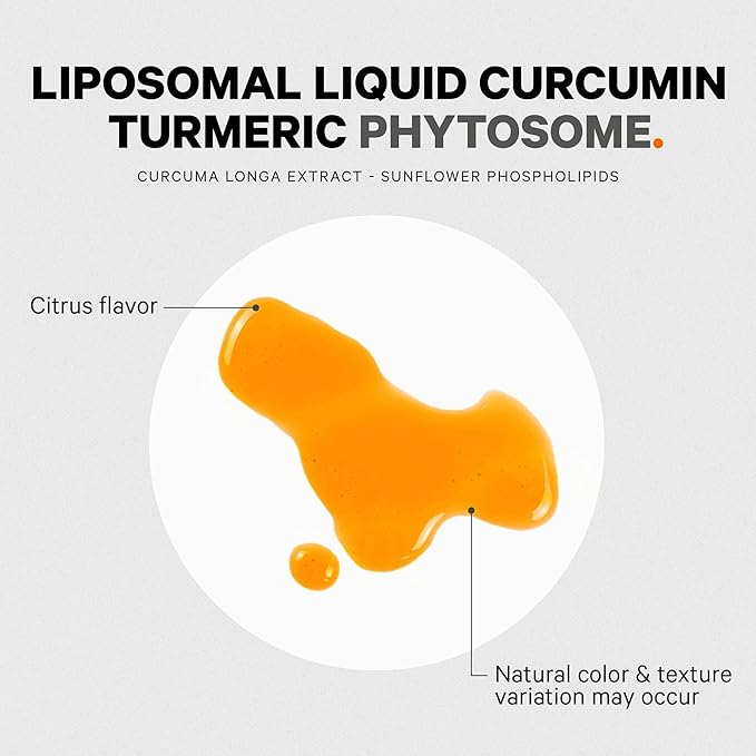 Codeage Liposomal Curcumin Phytosome Liquid Supplement, Turmeric Curcumin Vegan Liquid Drops, Plant-Based Curcuma Longa Dropper, Curcumina, Sunflower Phospholipid, Sugar-Free, Citrus Flavor, 2 fl oz
