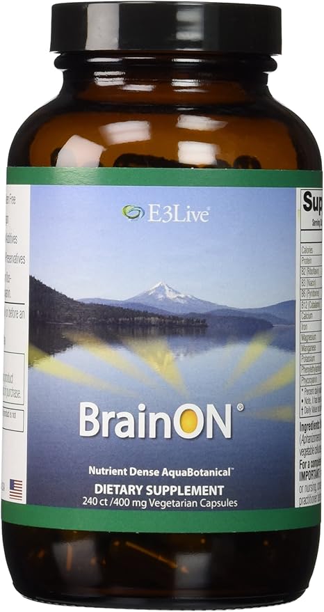 E3LIVE Blue Majik Organic Spirulina Powder: Superfood Your Way to Radiant Health and Wellness - No Fishy Smell, 100% Vegan Protein 240 Count