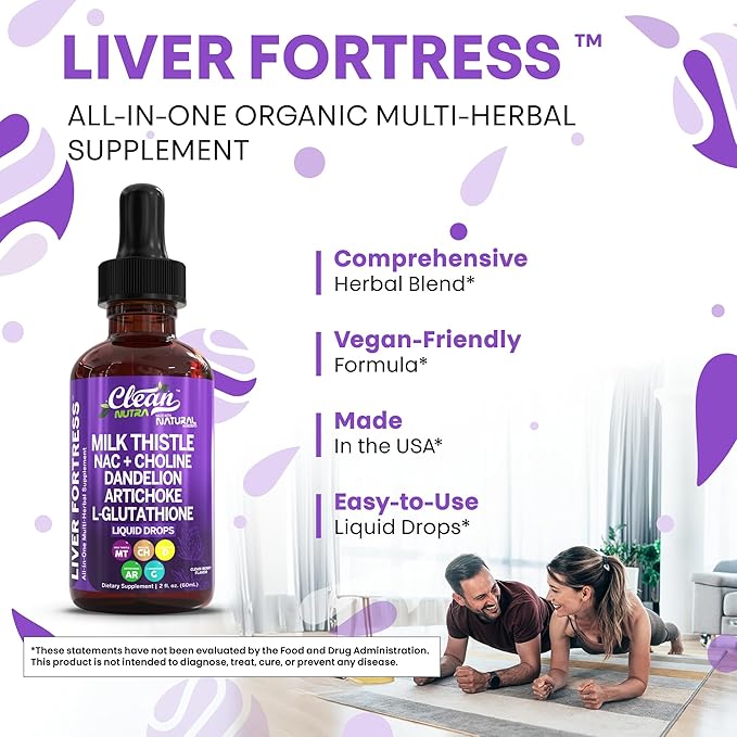 Milk Thistle NAC Liver Cleanse Detox & Repair Supplement Liver Support Liquid Drops with Dandelion Extract, Artichoke, Chanca Piedra, Beet Root, Choline, L-Glutathione, Ginger, Burdock, Schisandra (2)