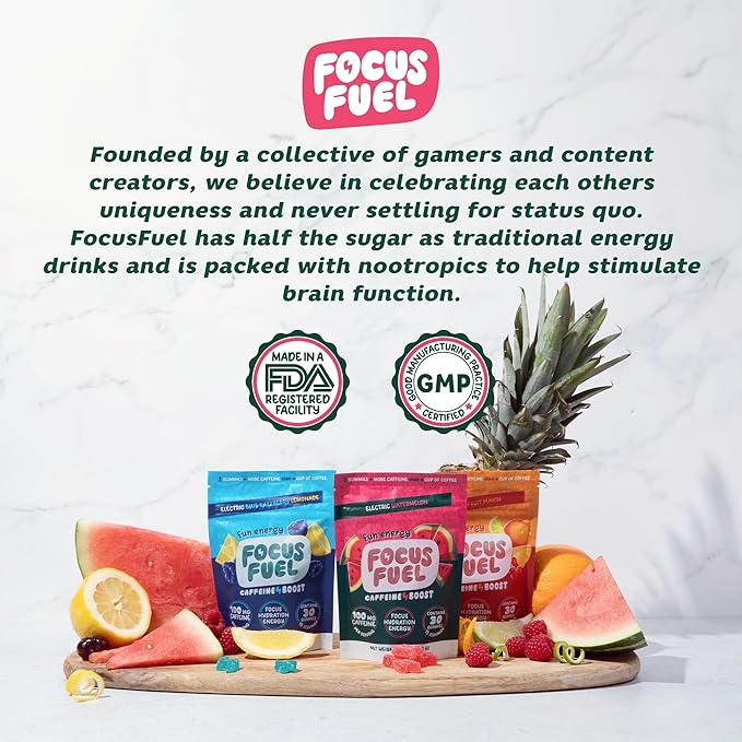 Energy Chews – Watermelon Flavor (15 Servings) – 100mg Caffeine + L-Theanine + B12, Magnesium – All-Natural Energy Boost – No Crash or Jitters