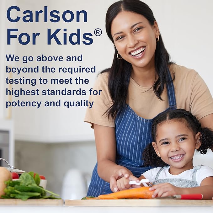Carlson - Kid's Super Daily D3+K2, 25 mcg (1,000 IU) D3 & 22.5 mcg K2, Vitamin D Drops with Vitamin K2, Liquid Vitamins, 1000 IU Vitamin D3, Heart & Bone Health, 1-Year Supply, Unflavored, 360 Drops