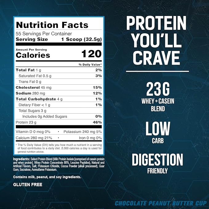 PEScience Select Protein Powder Drink Mix, 55 Serving, 3.94 lbs, Chocolate Peanut Butter Cup