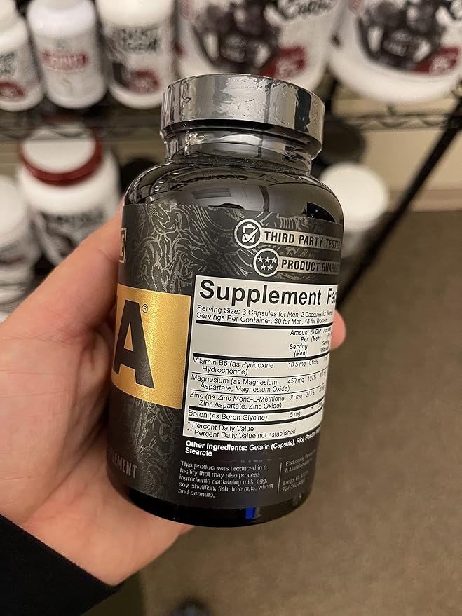 5% Nutrition Core ZMA (with Boron) | Promotes Recovery by Restoring Levels of Zinc, Magnesium & Vitamin B-6 (90 Capsules)