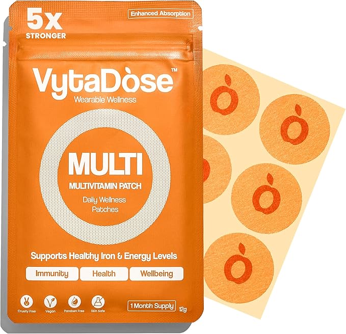 MULTIVITAMIN for Women | Womens Multivitamin Patches with Iron & Biotin, RDI Iron + 26 Essential Daily Vitamins & Minerals, No Nausea, 8-Hour Time-Release Women's Vitamins for Better Absorption
