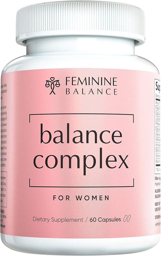 Balance Complex 17-in-1 Vaginal Health 100 Billion Probiotics for Women pH Balance with Cranberry & D-Mannose | Promote Urinary Tract Health for Vaginal Odor & Vaginal Flora, 60 Capsules