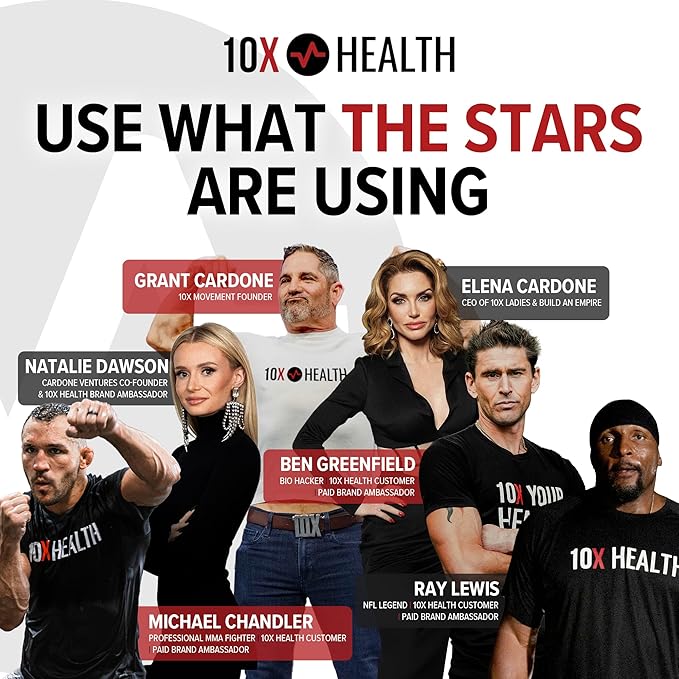 10X Health 5 MTHF Supplement - Methylated Multivitamin with Methylfolate & Magnesium for Brain, Heart Health, DNA & Neurotransmitter Synthesis - Bioavailable 5-MTHF Supplement - 60 Capsules