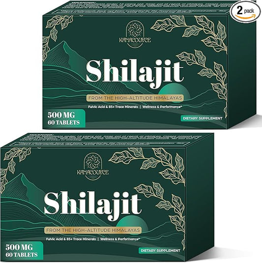 30,000 MG Shilajit Tablets, Shilajit Himalayan Organic, with Fulvic Acid & 85+ Trace Minerals, More Effective Than Shilajit Resin & Capsules, Shilajit for Men & Women, with Lab Test. 120 Count.