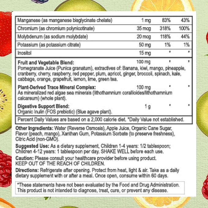 Go Healthy Kids Liquid Multivitamin - Vegan Vitamin Supplement Supports Children's Growth, Development & Immune Health, Ages 1 & Up, 32-64 Servings (1/2-1 Tablespoon/Day)