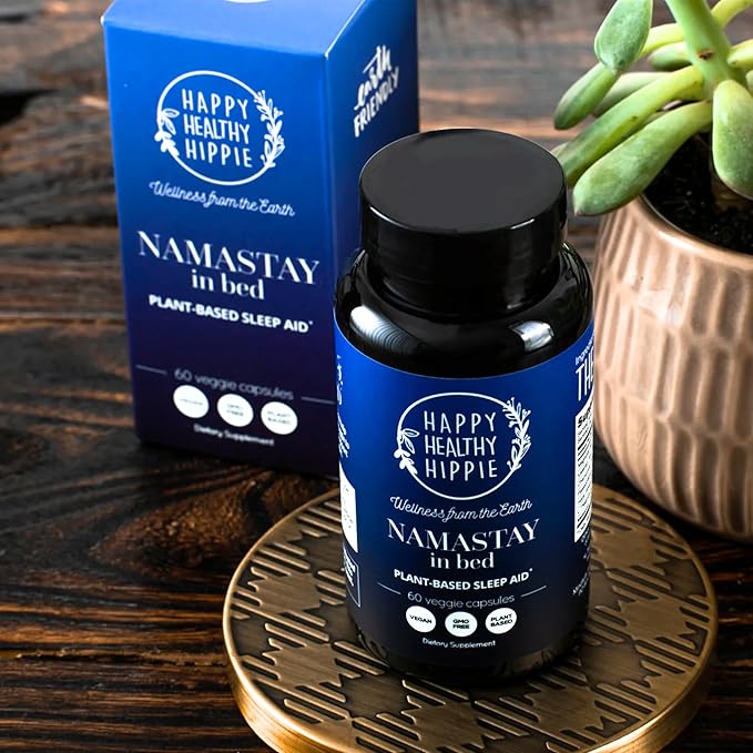 Natural Sleep Aid for Adults w/Low Dose Melatonin 0.5mg – Valerian Root + Magnesium Glycinate + L-Theanine Supplement, Chamomile | No Morning Grogginess| Non-Habit Forming | Plant-Based Pills, 60 Ct