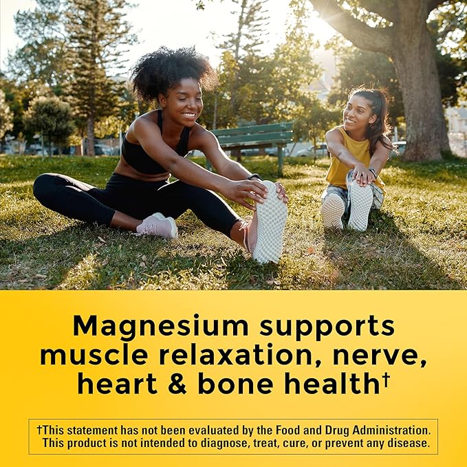 Nature Made Magnesium Citrate 250 mg per serving, Magnesium Supplement for Muscle, Nerve, Bone and Heart Support, 120 Softgels, 60 Day Supply
